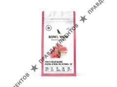 Корм сухой Bowl Wow для щенков средних пород: ягненок, индейка, рис, брусника
